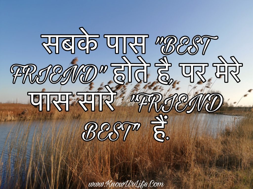 whatsapp friendship status in hindi